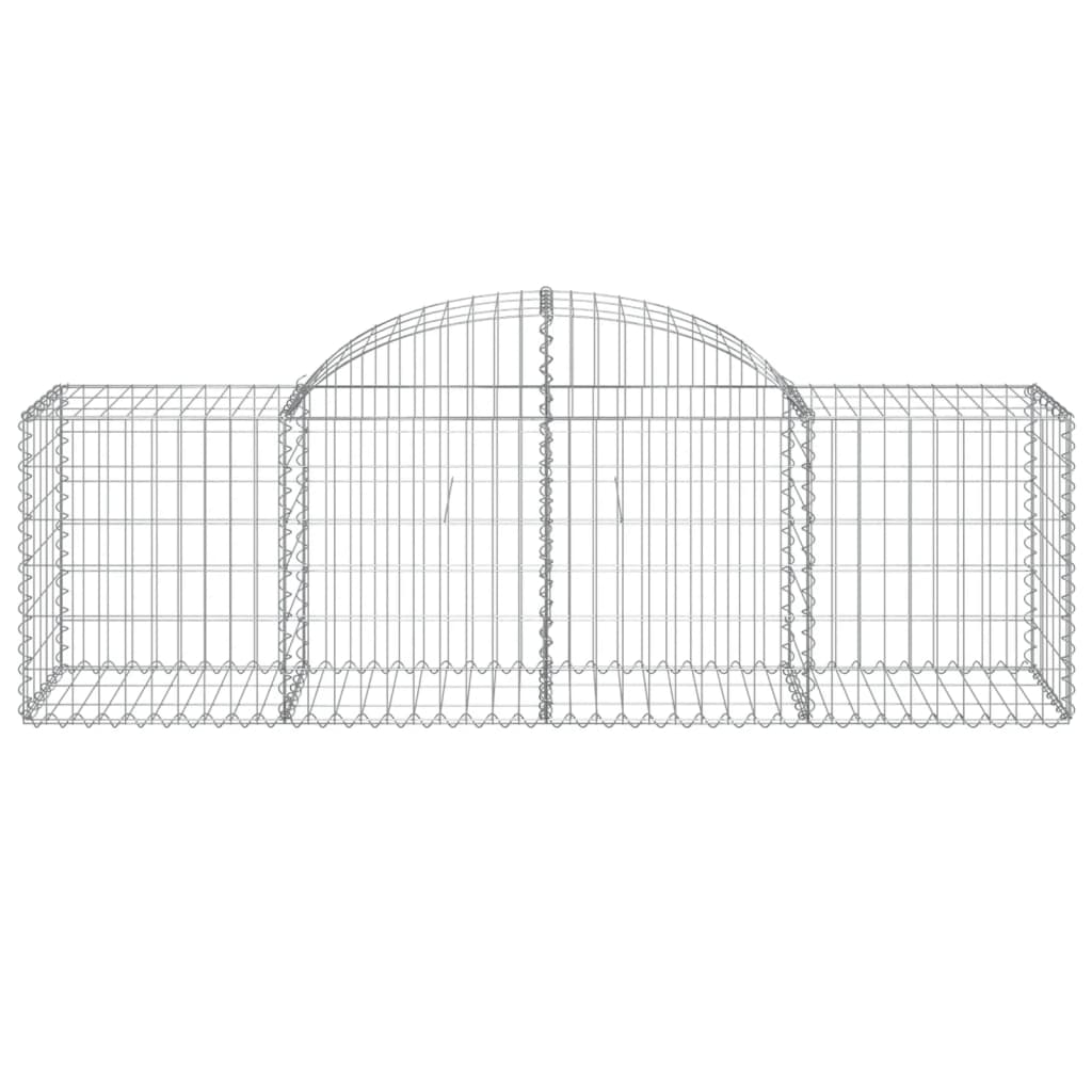 Lučne gabionske košare 7 kom 200x50x60/80 cm pocinčano željezo