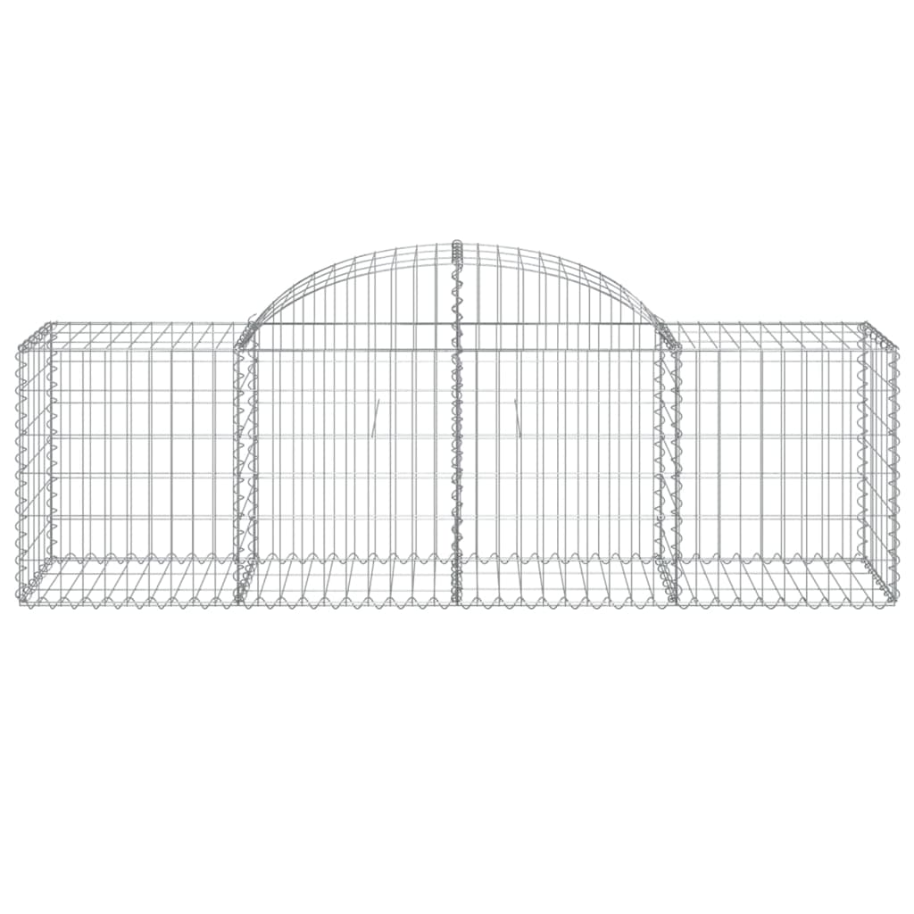 Lučne gabionske košare 15 kom 200x50x60/80 cm pocinčano željezo