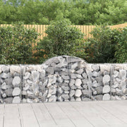 Lučne gabionske košare 9 kom 200x50x80/100 cm pocinčano željezo