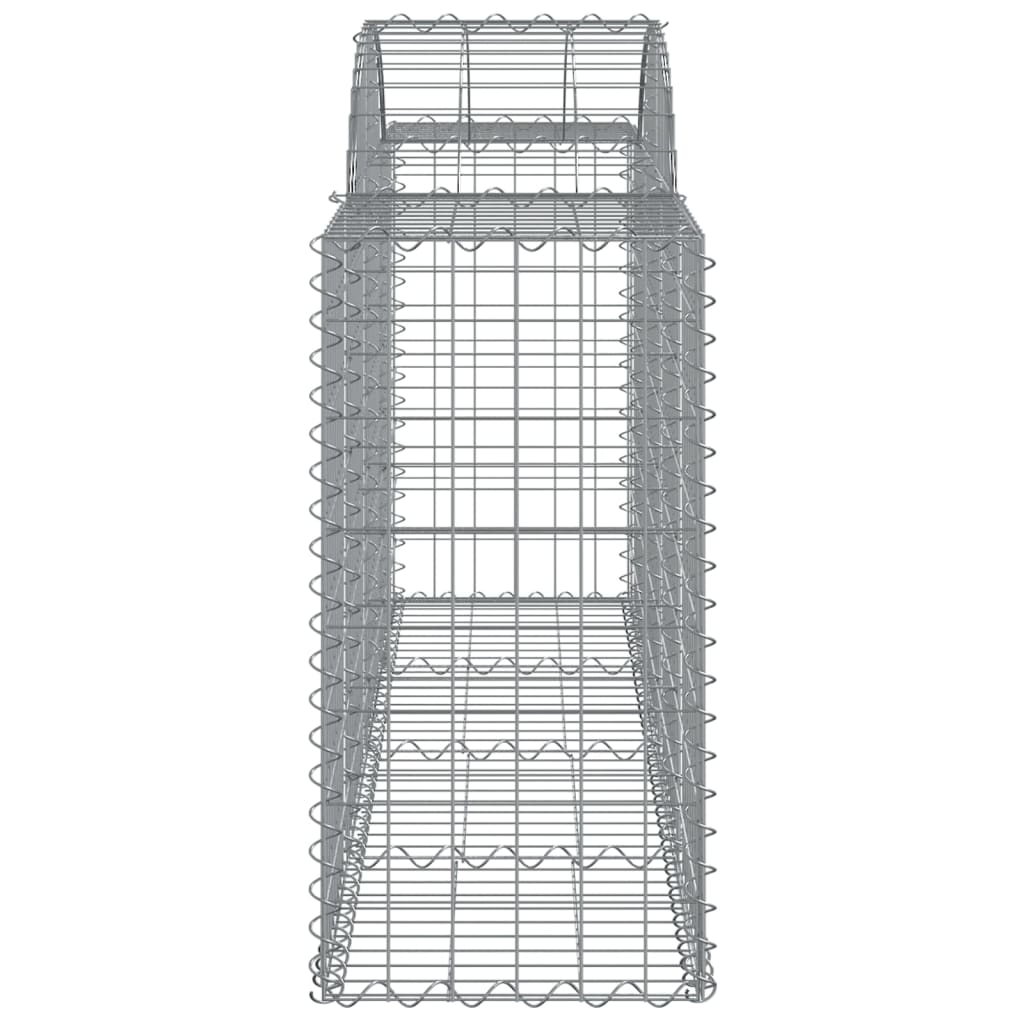 Lučne gabionske košare 10 kom 200x50x80/100cm pocinčano željezo