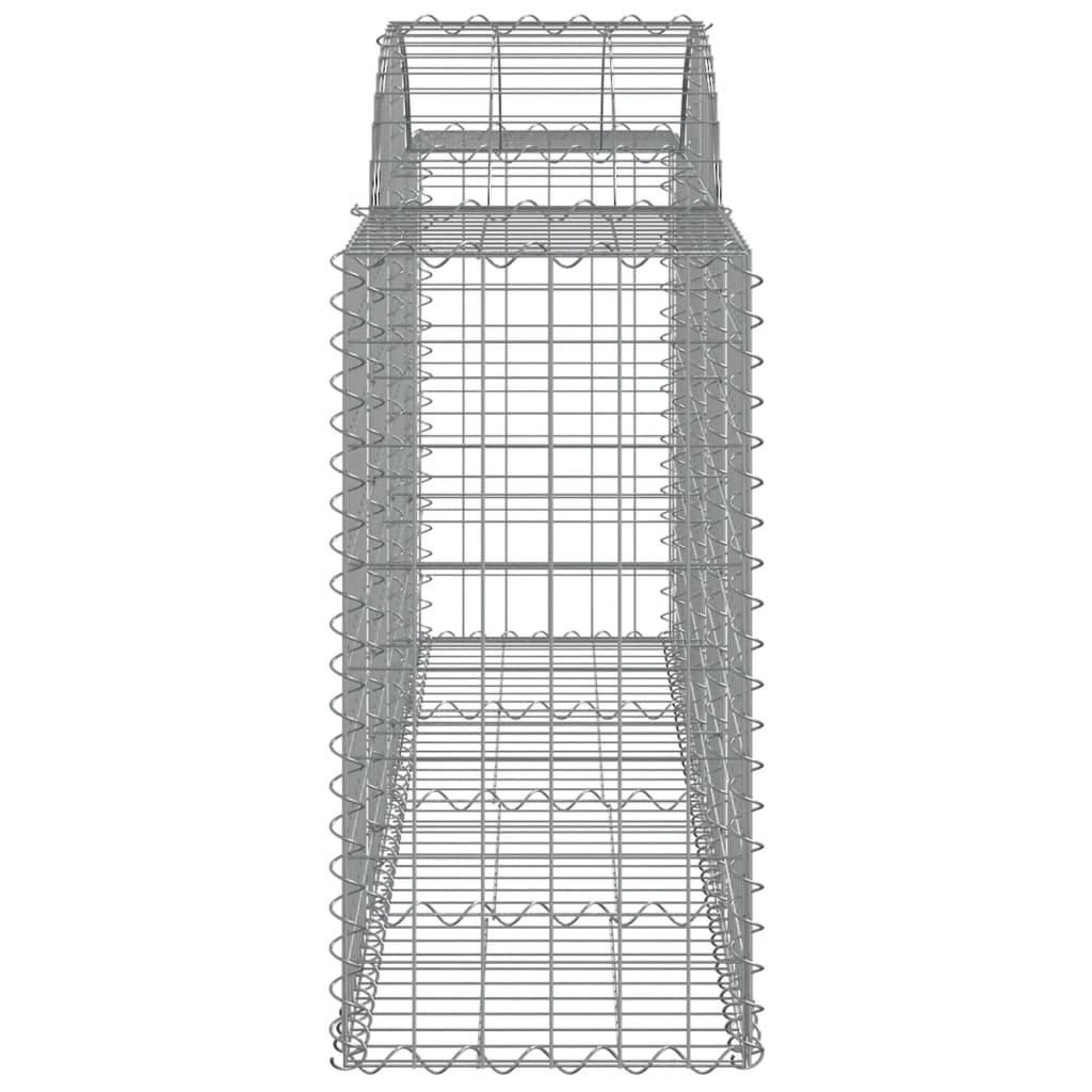 Lučne gabionske košare 14 kom 200x50x80/100cm pocinčano željezo