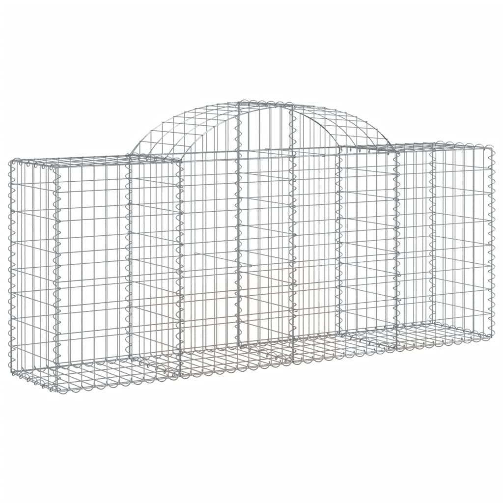 Lučne gabionske košare 50 kom 200x50x80/100cm pocinčano željezo