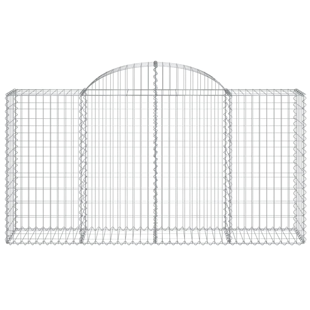 Lučne gabionske košare 5 kom 200x50x100/120cm pocinčano željezo