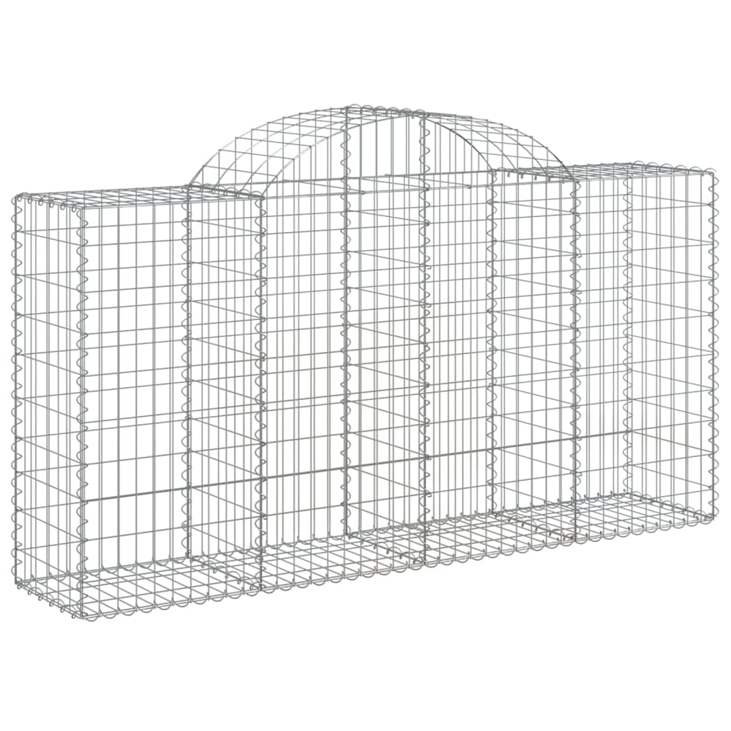 Lučne gabionske košare 7 kom 200x50x100/120cm pocinčano željezo