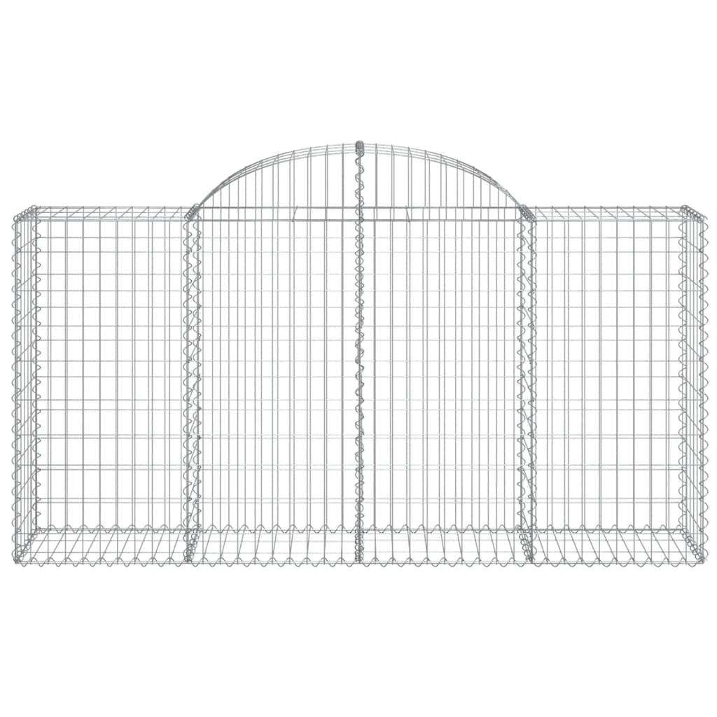 Lučne gabionske košare 7 kom 200x50x100/120cm pocinčano željezo