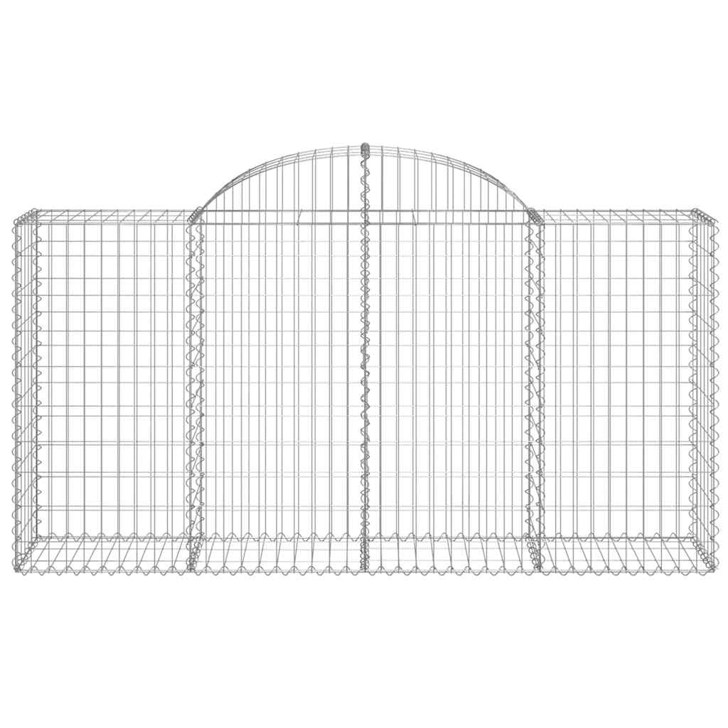 Lučne gabionske košare 18kom 200x50x100/120cm pocinčano željezo