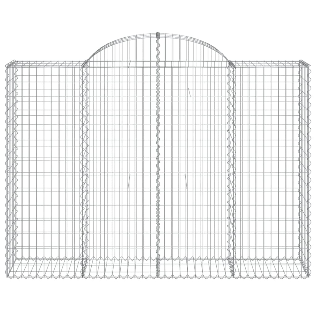 Lučne gabionske košare 7 kom 200x50x140/160cm pocinčano željezo