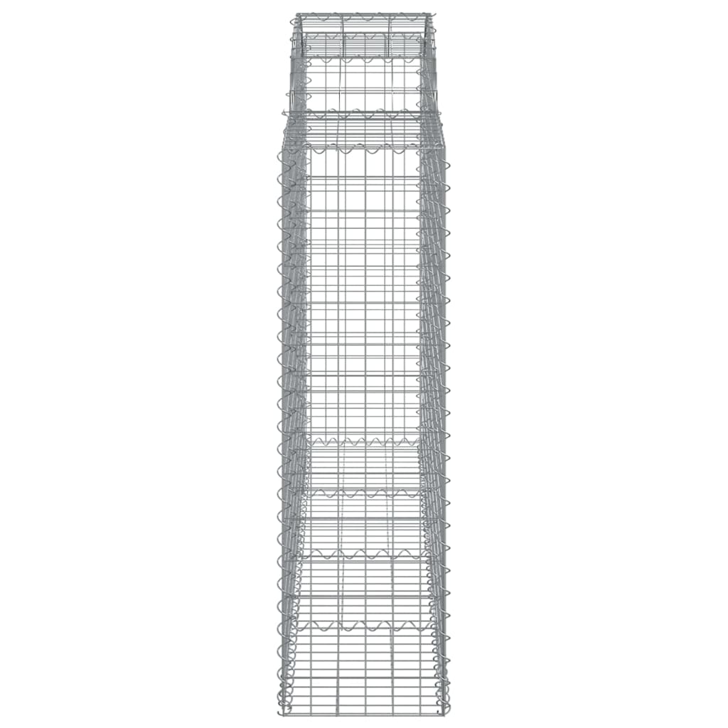Lučne gabionske košare 14kom 200x50x140/160cm pocinčano željezo