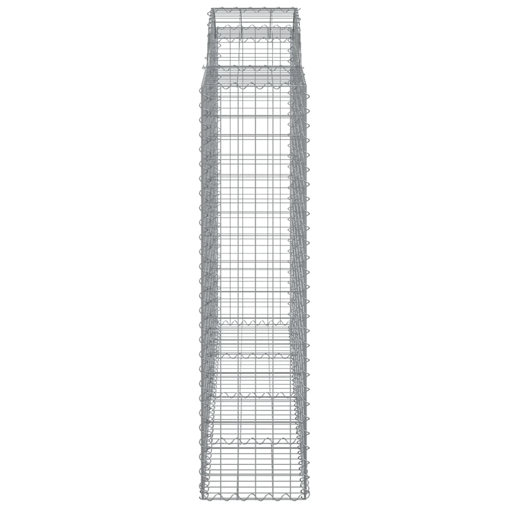 Lučne gabionske košare 2 kom 200x50x160/180cm pocinčano željezo