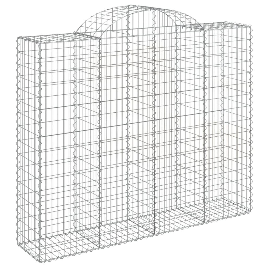 Lučne gabionske košare 7 kom 200x50x160/180cm pocinčano željezo