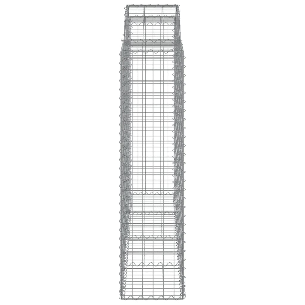 Lučne gabionske košare 8 kom 200x50x160/180cm pocinčano željezo
