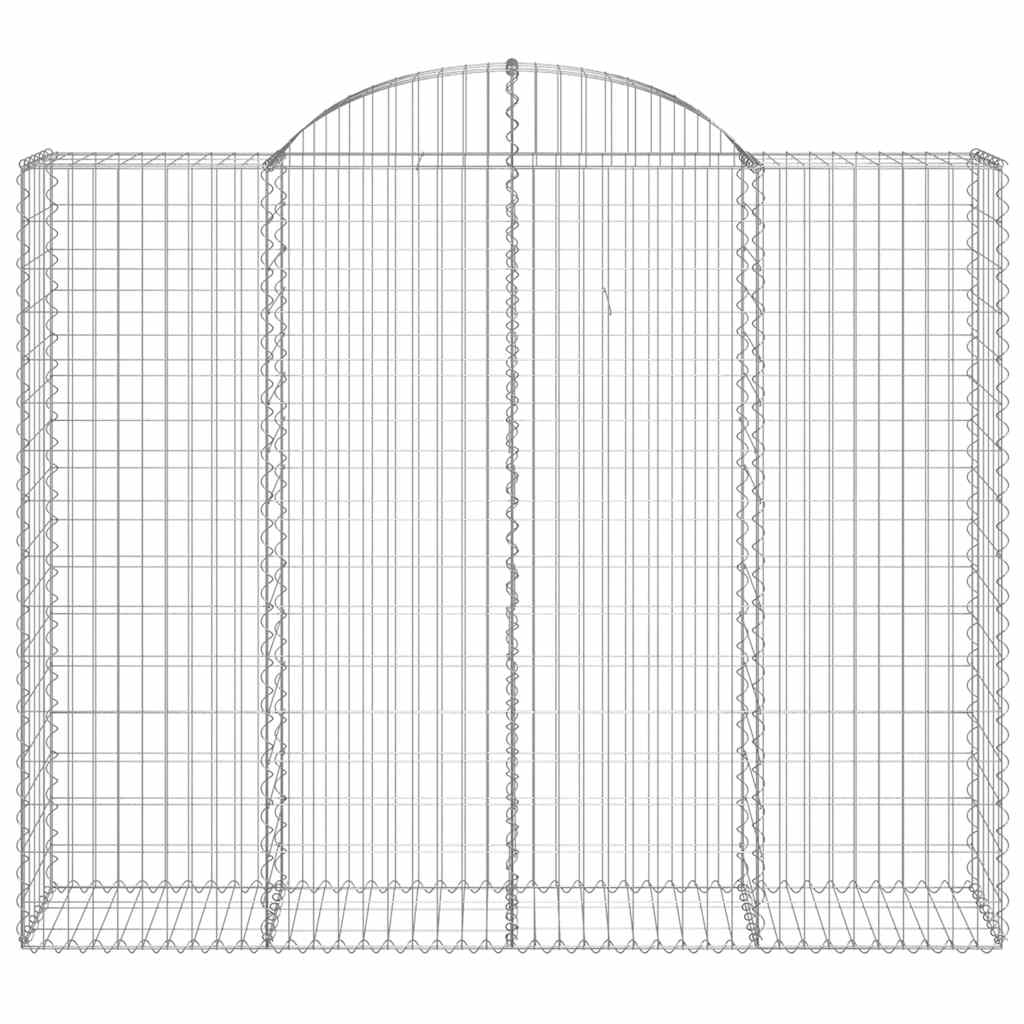 Lučne gabionske košare 15kom 200x50x160/180cm pocinčano željezo