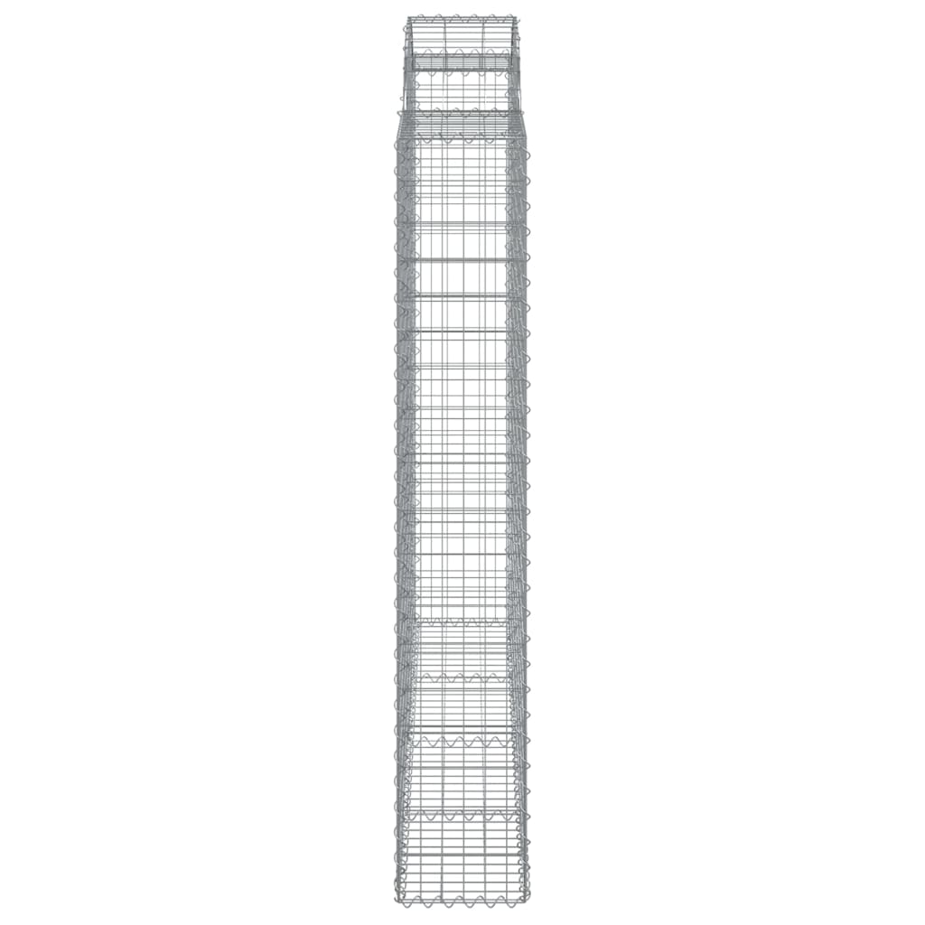 Lučne gabionske košare 2 kom 200x50x180/200cm pocinčano željezo