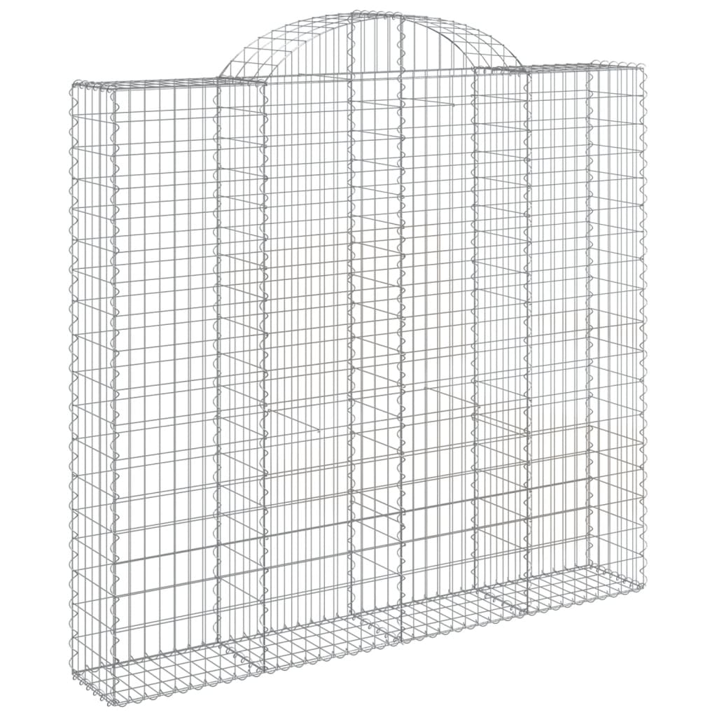 Lučne gabionske košare 4 kom 200x50x180/200cm pocinčano željezo