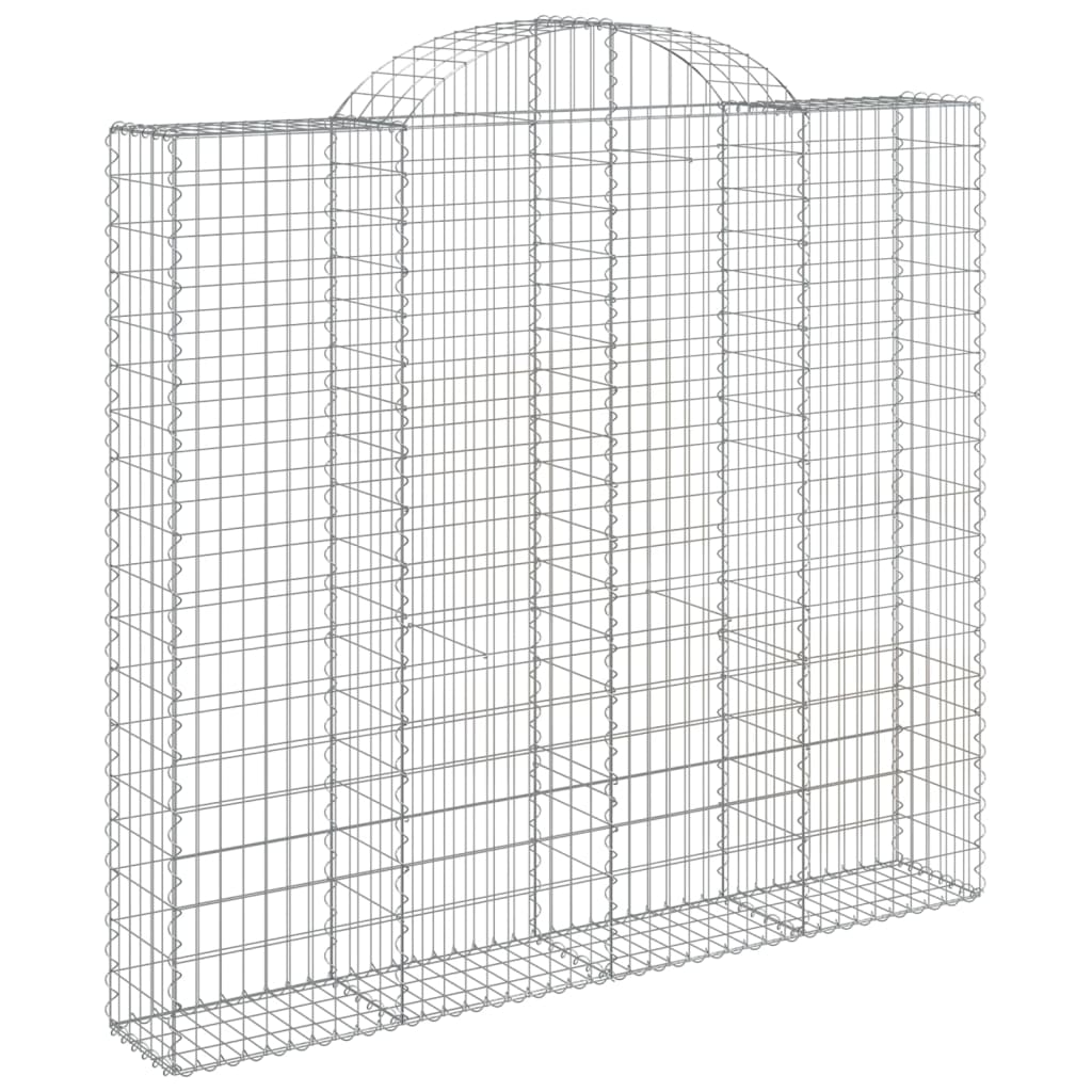 Lučne gabionske košare 8 kom 200x50x180/200cm pocinčano željezo
