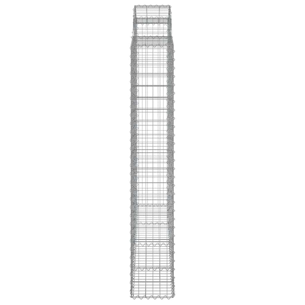 Lučne gabionske košare 9 kom 200x50x180/200cm pocinčano željezo