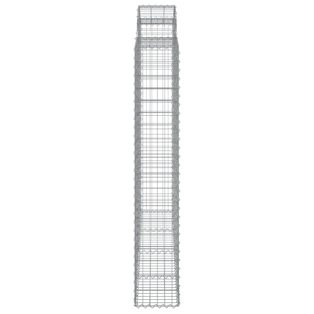 Lučne gabionske košare 11kom 200x50x180/200cm pocinčano željezo