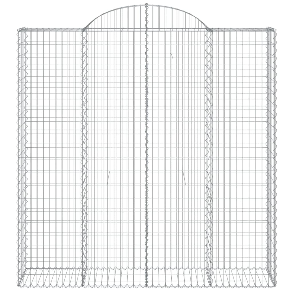 Lučne gabionske košare 6 kom 200x50x200/220cm pocinčano željezo