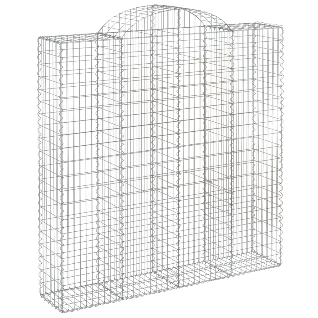 Lučne gabionske košare 8 kom 200x50x200/220cm pocinčano željezo
