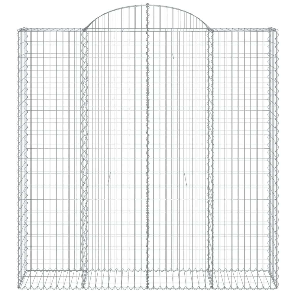 Lučne gabionske košare 8 kom 200x50x200/220cm pocinčano željezo