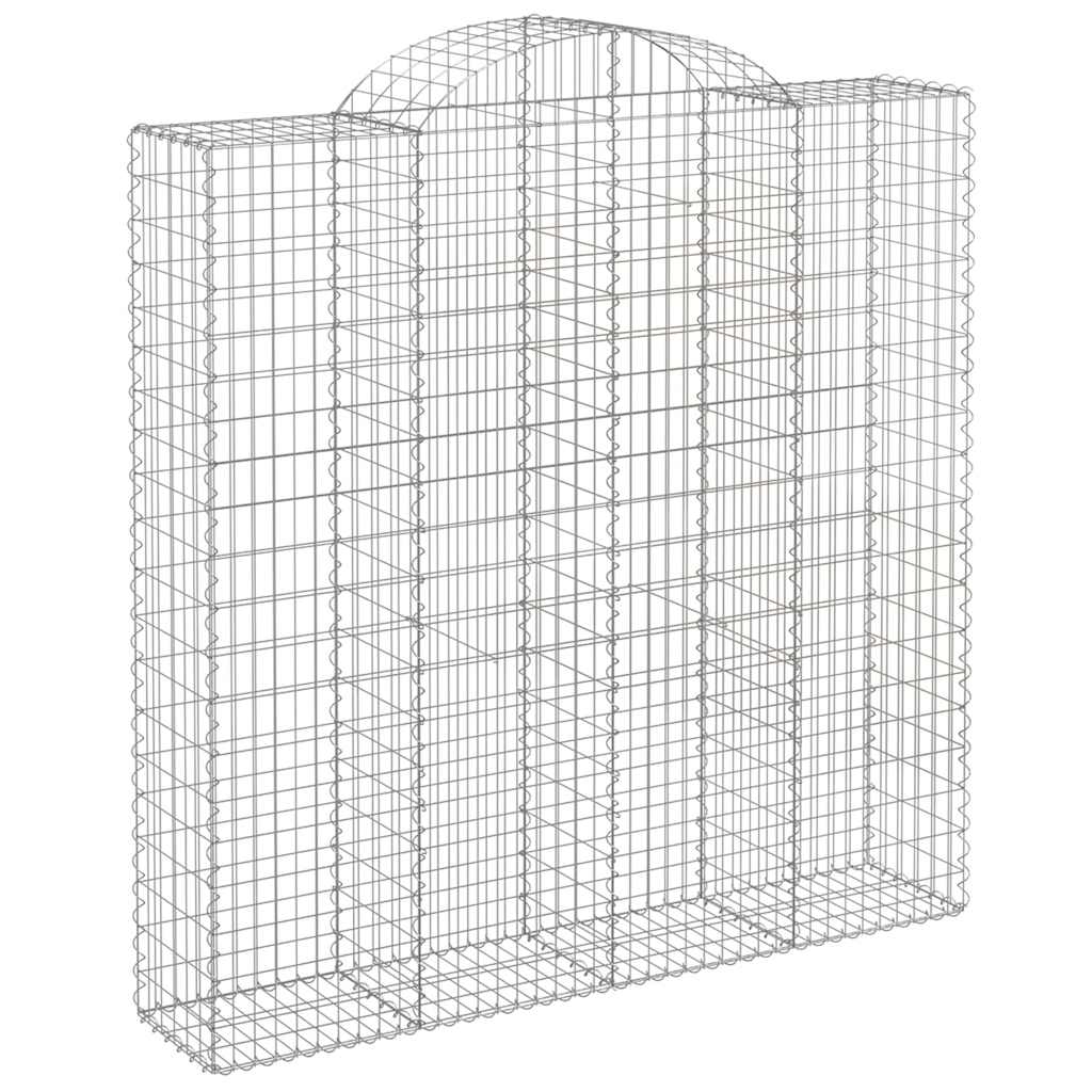 Lučne gabionske košare 9 kom 200x50x200/220cm pocinčano željezo