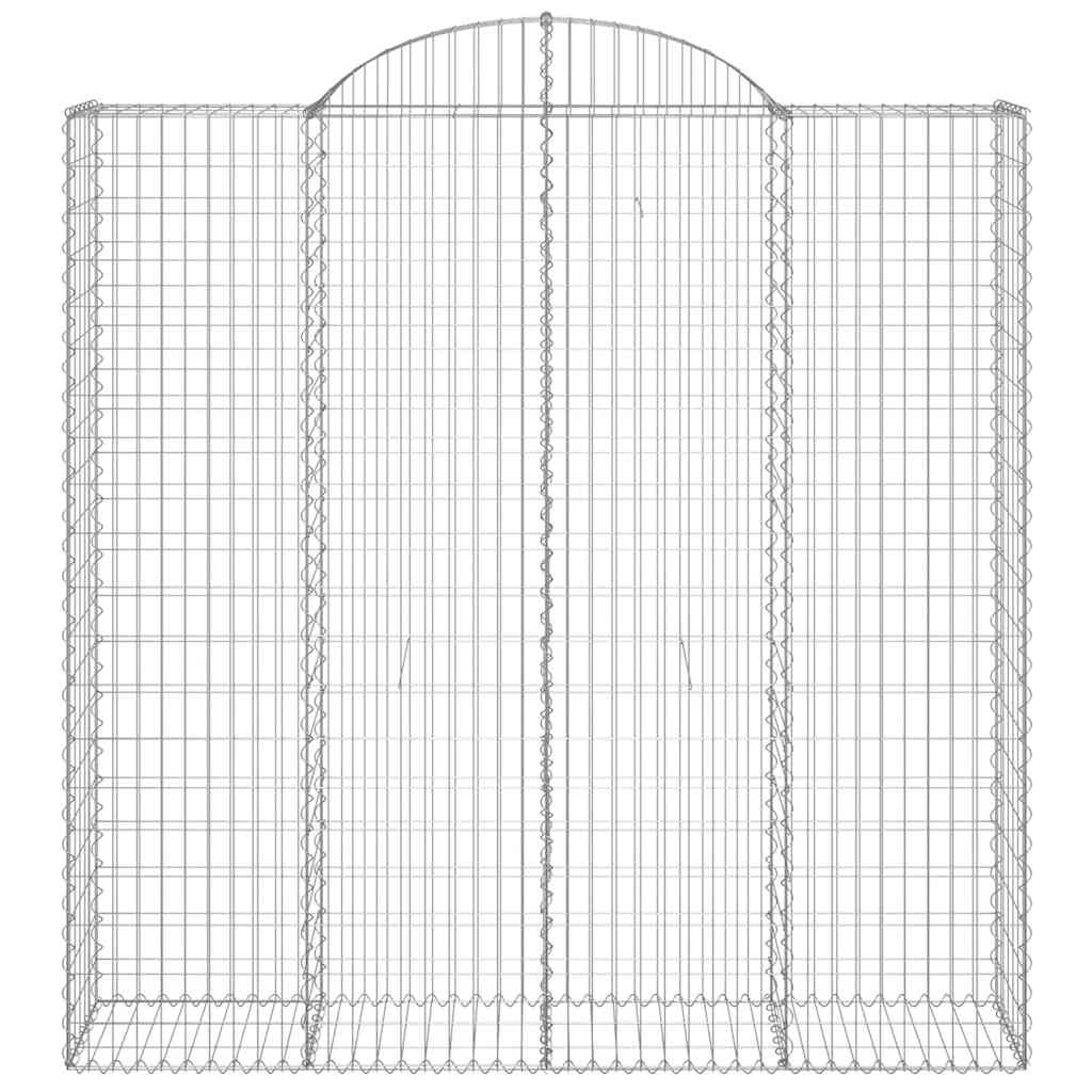 Lučne gabionske košare 9 kom 200x50x200/220cm pocinčano željezo