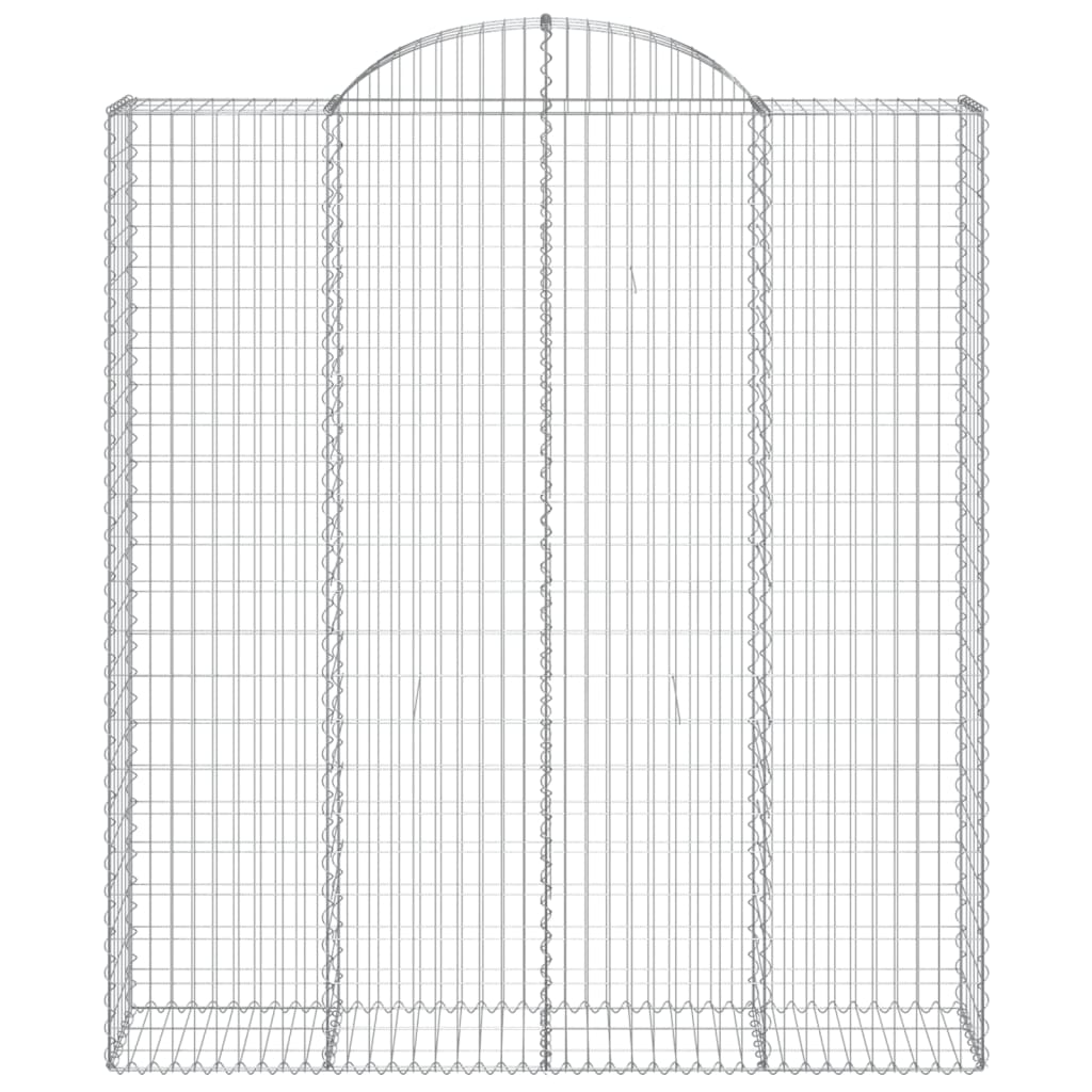 Lučne gabionske košare 4 kom 200x50x220/240cm pocinčano željezo