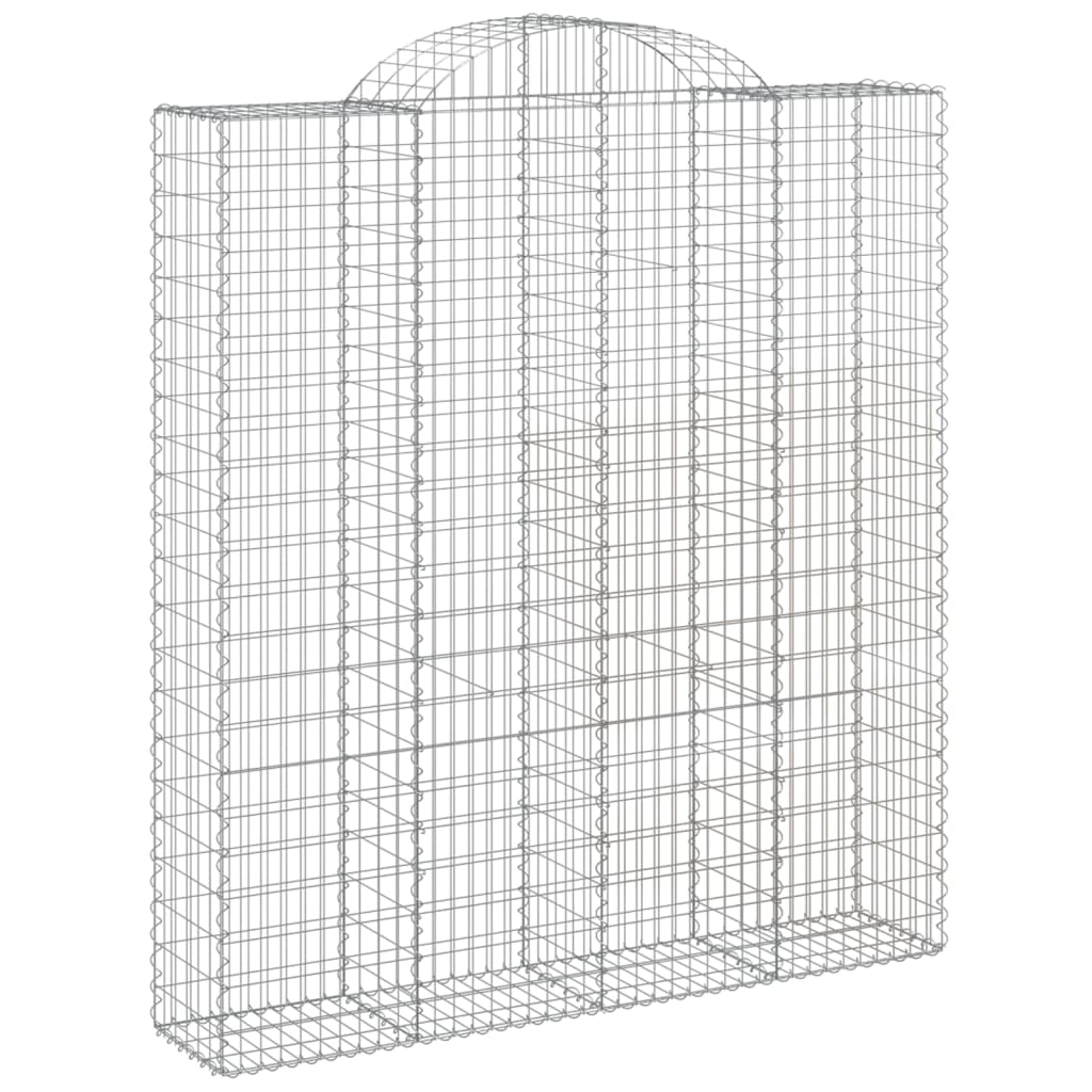 Lučne gabionske košare 7 kom 200x50x220/240cm pocinčano željezo