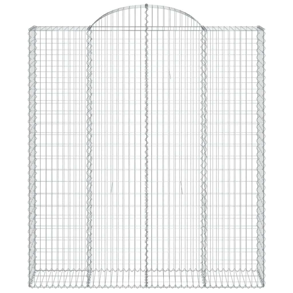 Lučne gabionske košare 8 kom 200x50x220/240cm pocinčano željezo