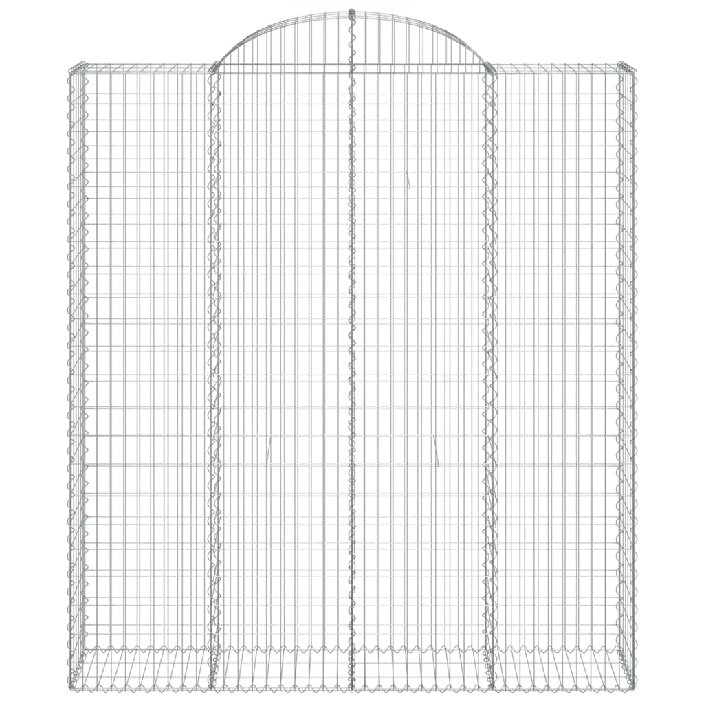 Lučne gabionske košare 10kom 200x50x220/240cm pocinčano željezo