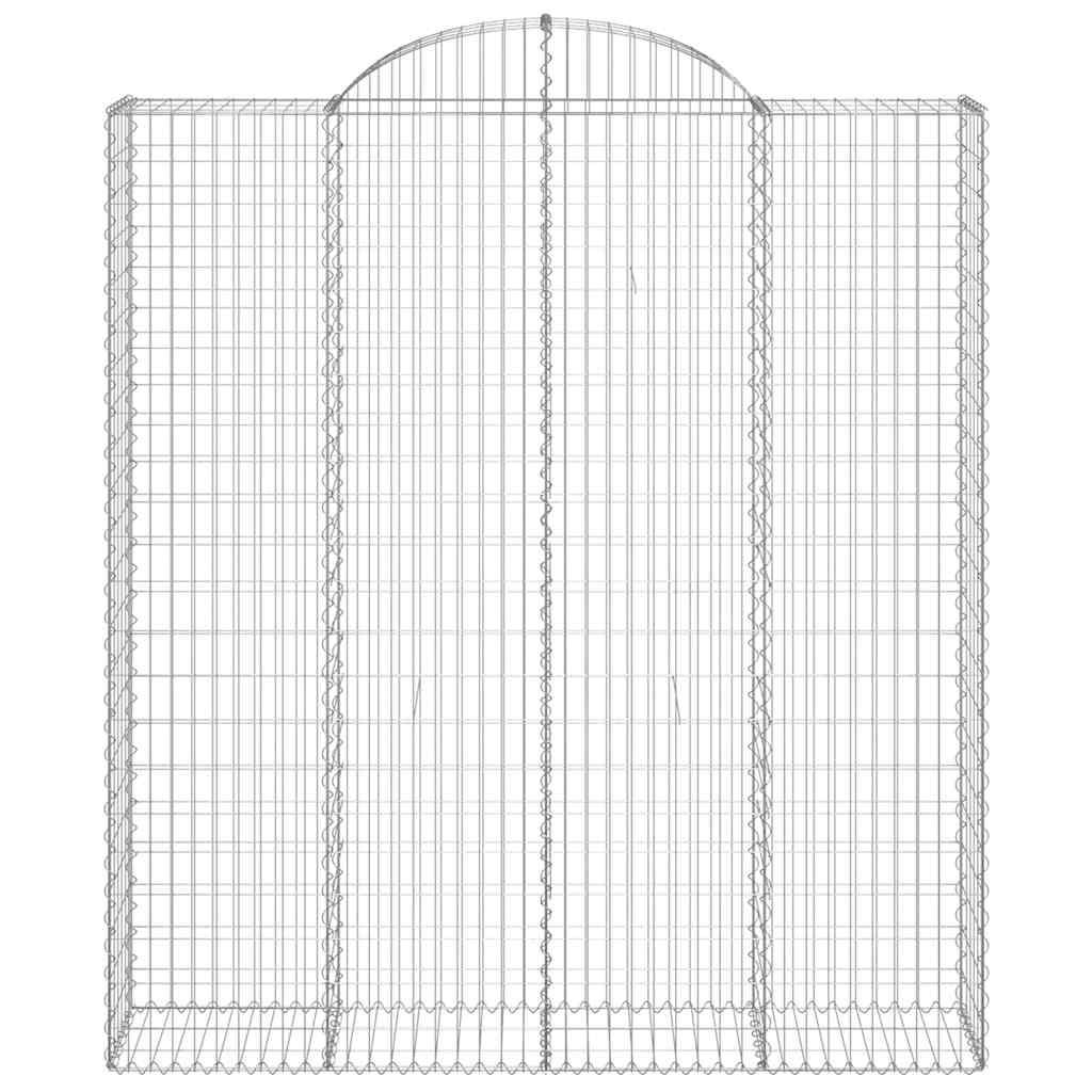 Lučne gabionske košare 20 kom 200x50x220/240 cm pocinčano željezo