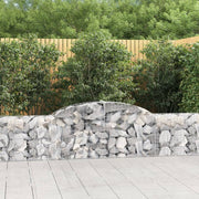Lučne gabionske košare 7 kom 300x30x60/80 cm pocinčano željezo