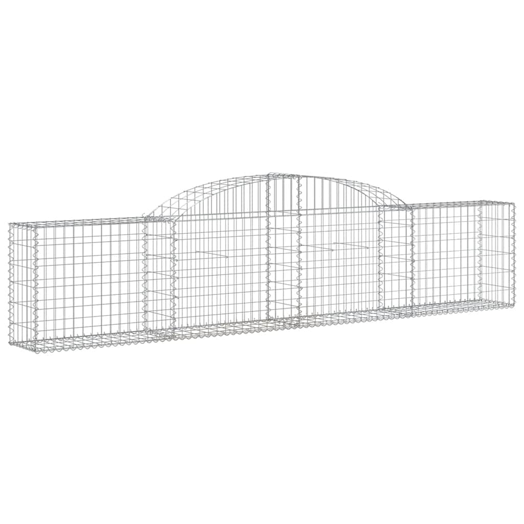 Lučne gabionske košare 9 kom 300x30x60/80 cm pocinčano željezo