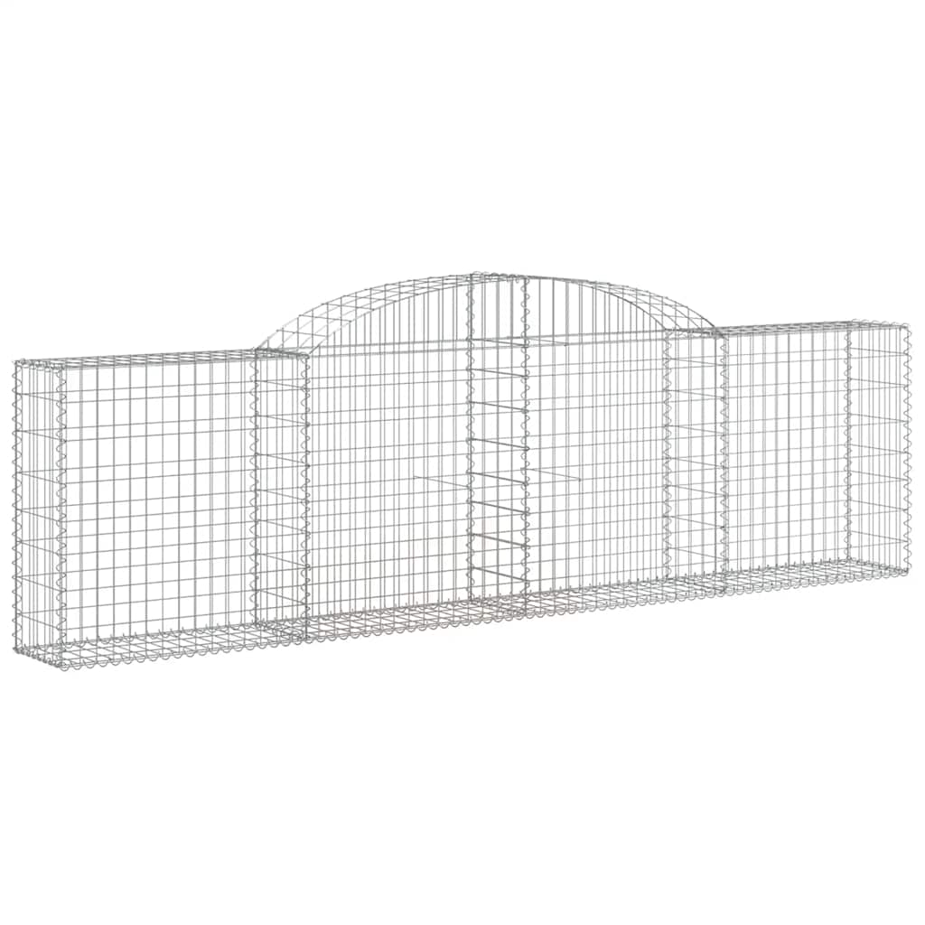 Lučne gabionske košare 5 kom 300x30x80/100 cm pocinčano željezo