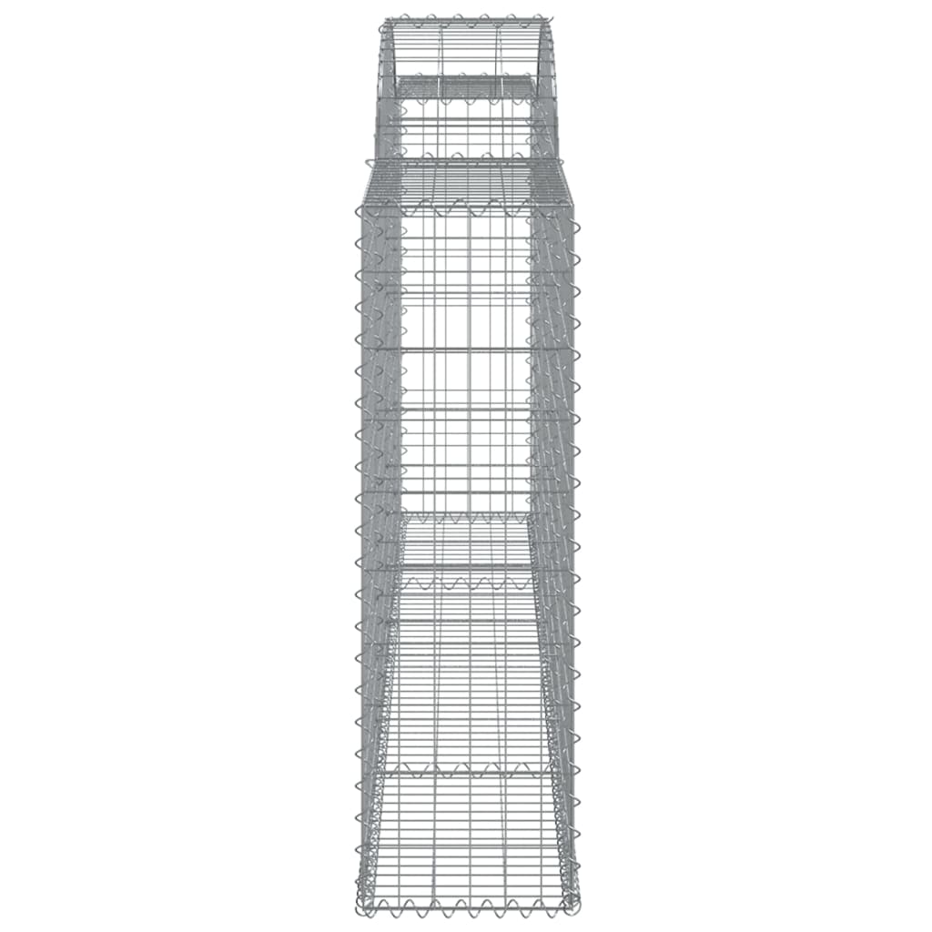 Lučne gabionske košare 2 kom 300x30x100/120cm pocinčano željezo