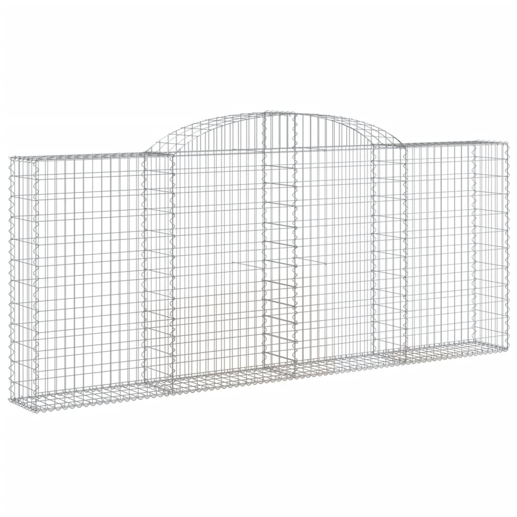 Lučne gabionske košare 8 kom 300x30x120/140cm pocinčano željezo