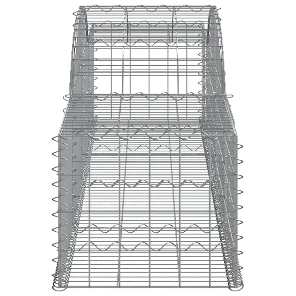 Lučne gabionske košare 9 kom 300x50x40/60 cm pocinčano željezo