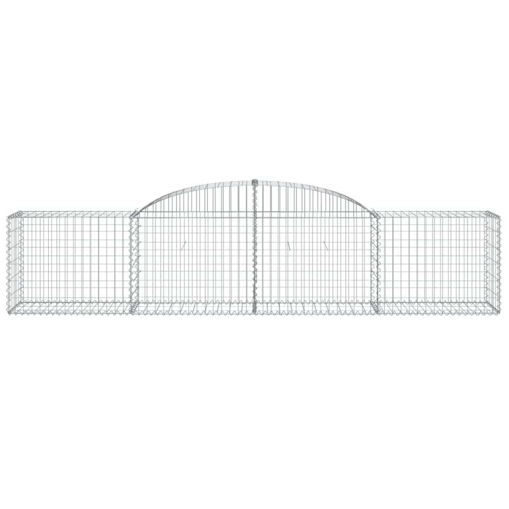Lučne gabionske košare 9 kom 300x50x60/80 cm pocinčano željezo