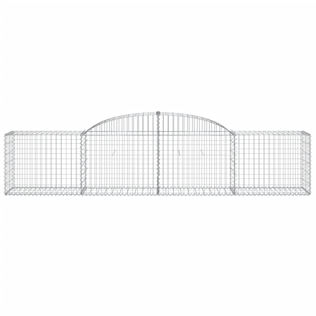 Lučne gabionske košare 15 kom 300x50x60/80 cm pocinčano željezo