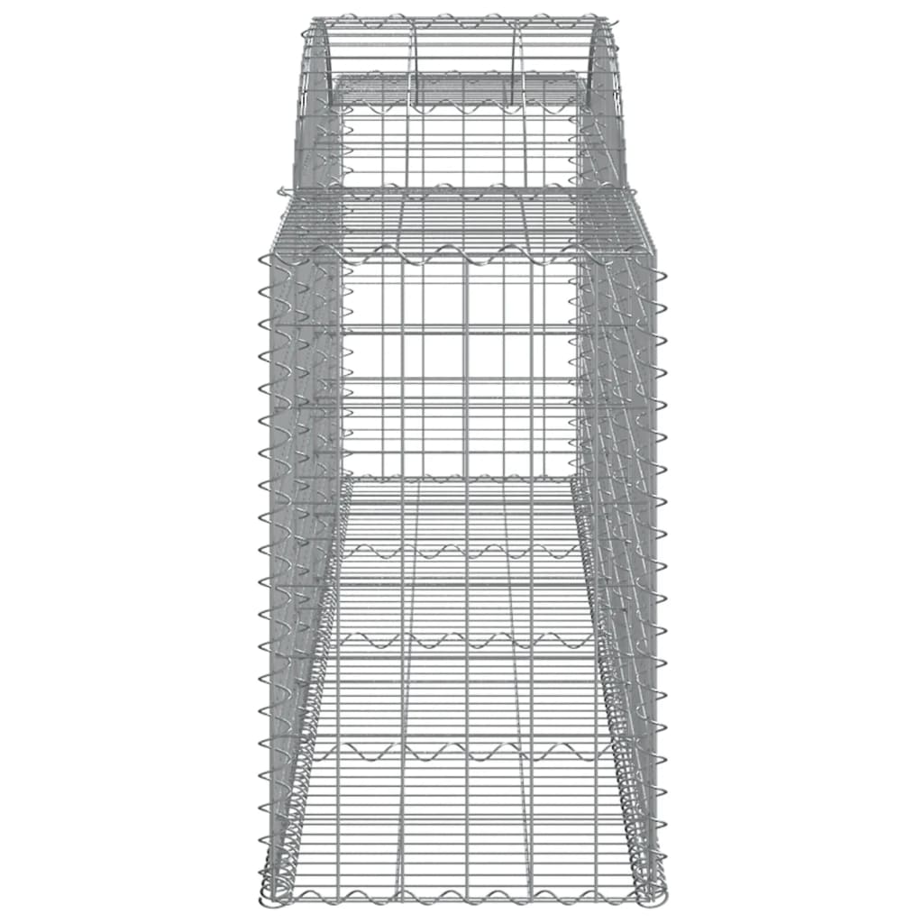Lučne gabionske košare 2 kom 300x50x80/100 cm pocinčano željezo