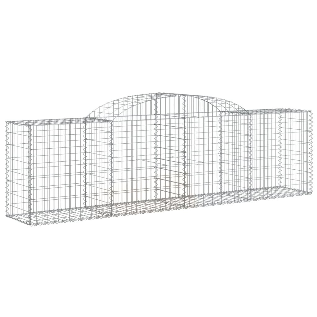 Lučne gabionske košare 6 kom 300x50x80/100 cm pocinčano željezo
