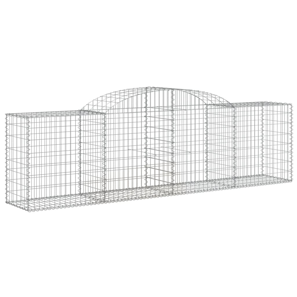 Lučne gabionske košare 17 kom 300x50x80/100cm pocinčano željezo