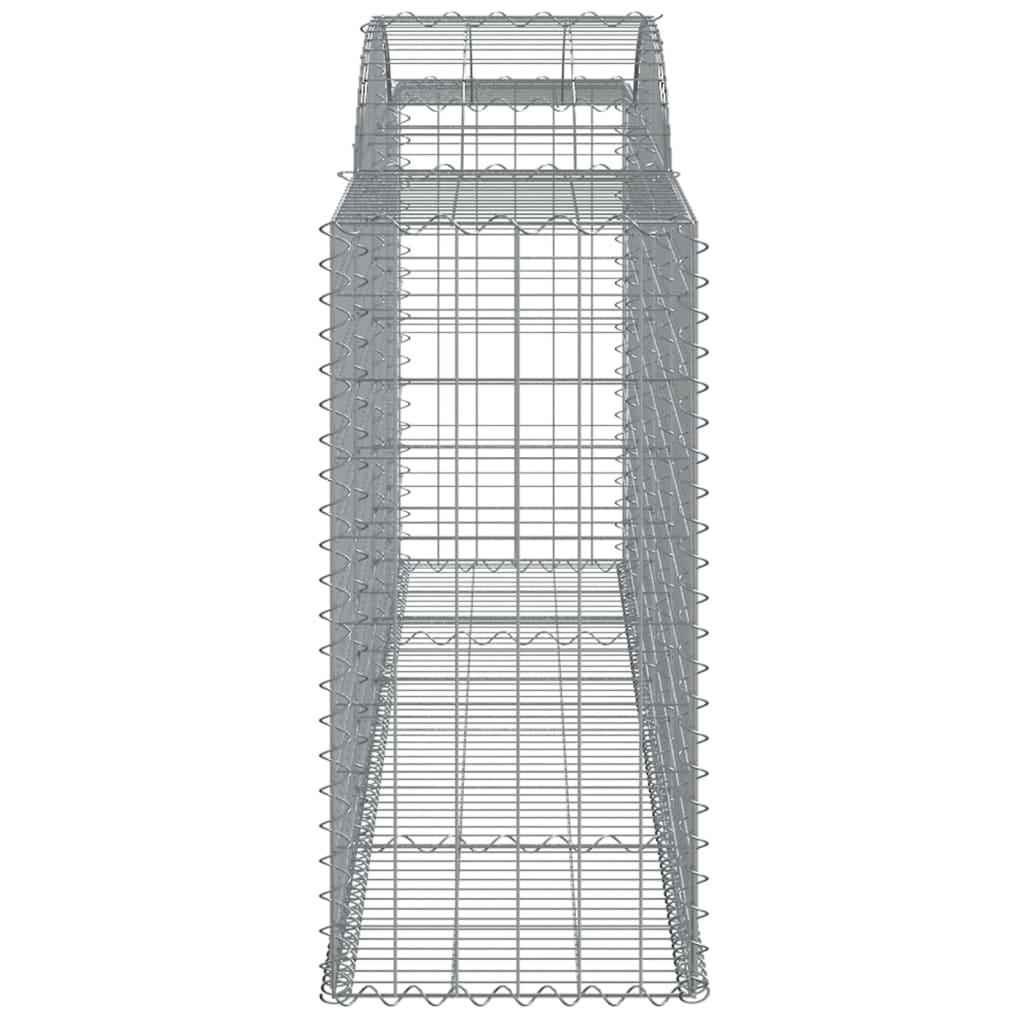 Lučne gabionske košare 4 kom 300x50x100/120cm pocinčano željezo