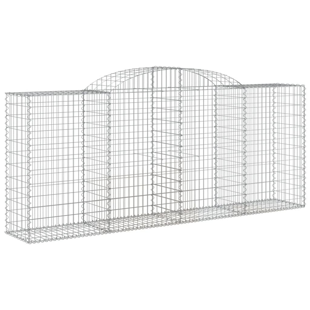 Lučne gabionske košare 2 kom 300x50x120/140cm pocinčano željezo