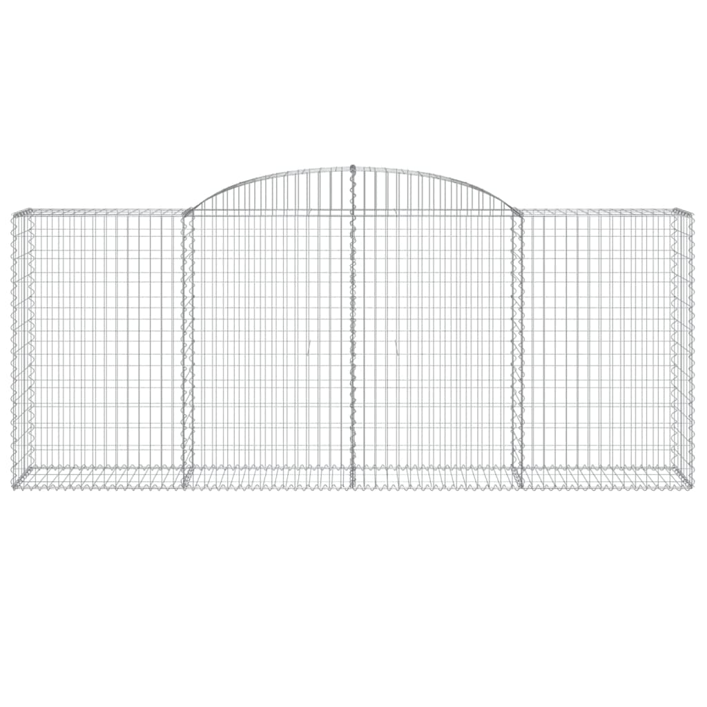 Lučne gabionske košare 7 kom 300x50x120/140cm pocinčano željezo