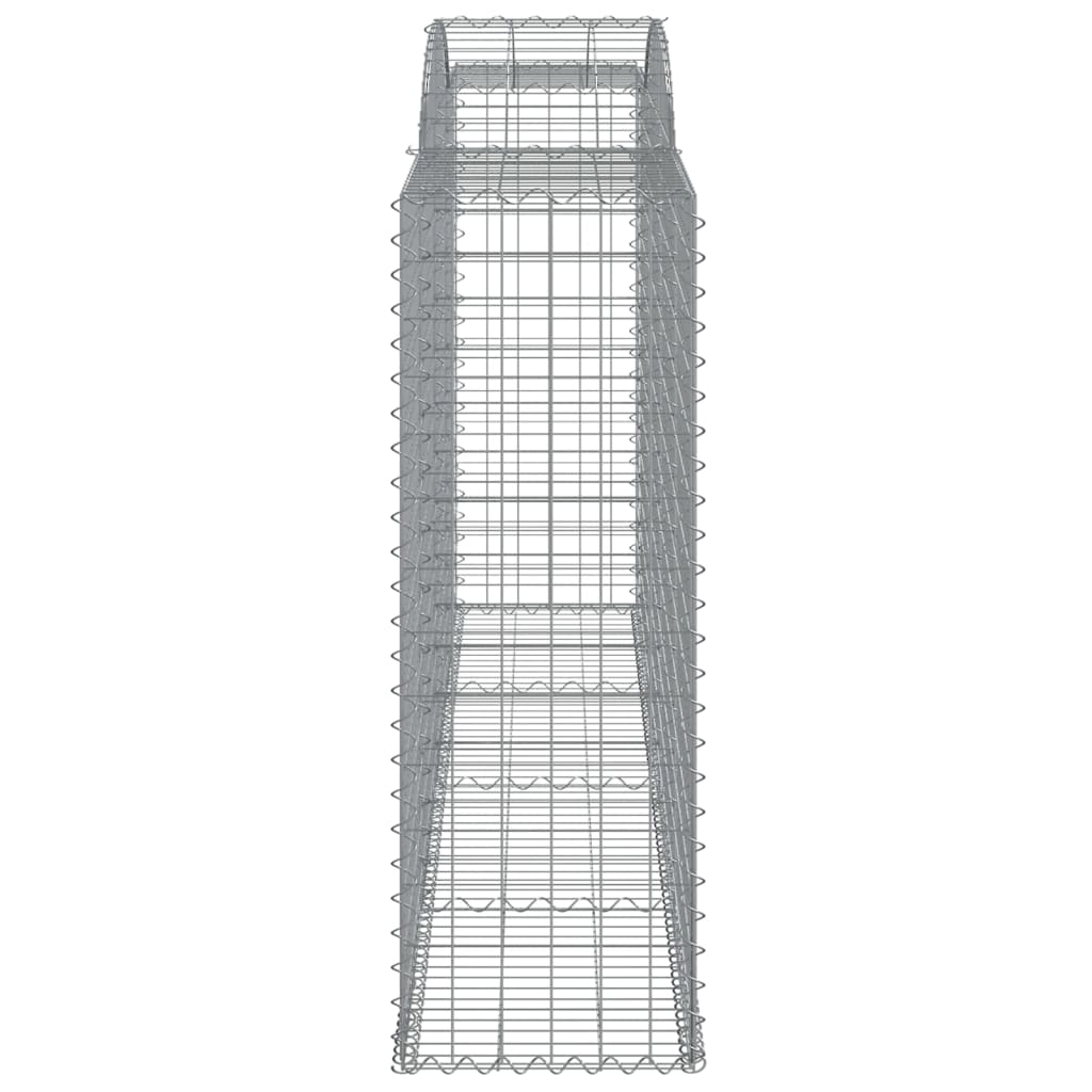 Lučne gabionske košare 4 kom 300x50x140/160cm pocinčano željezo