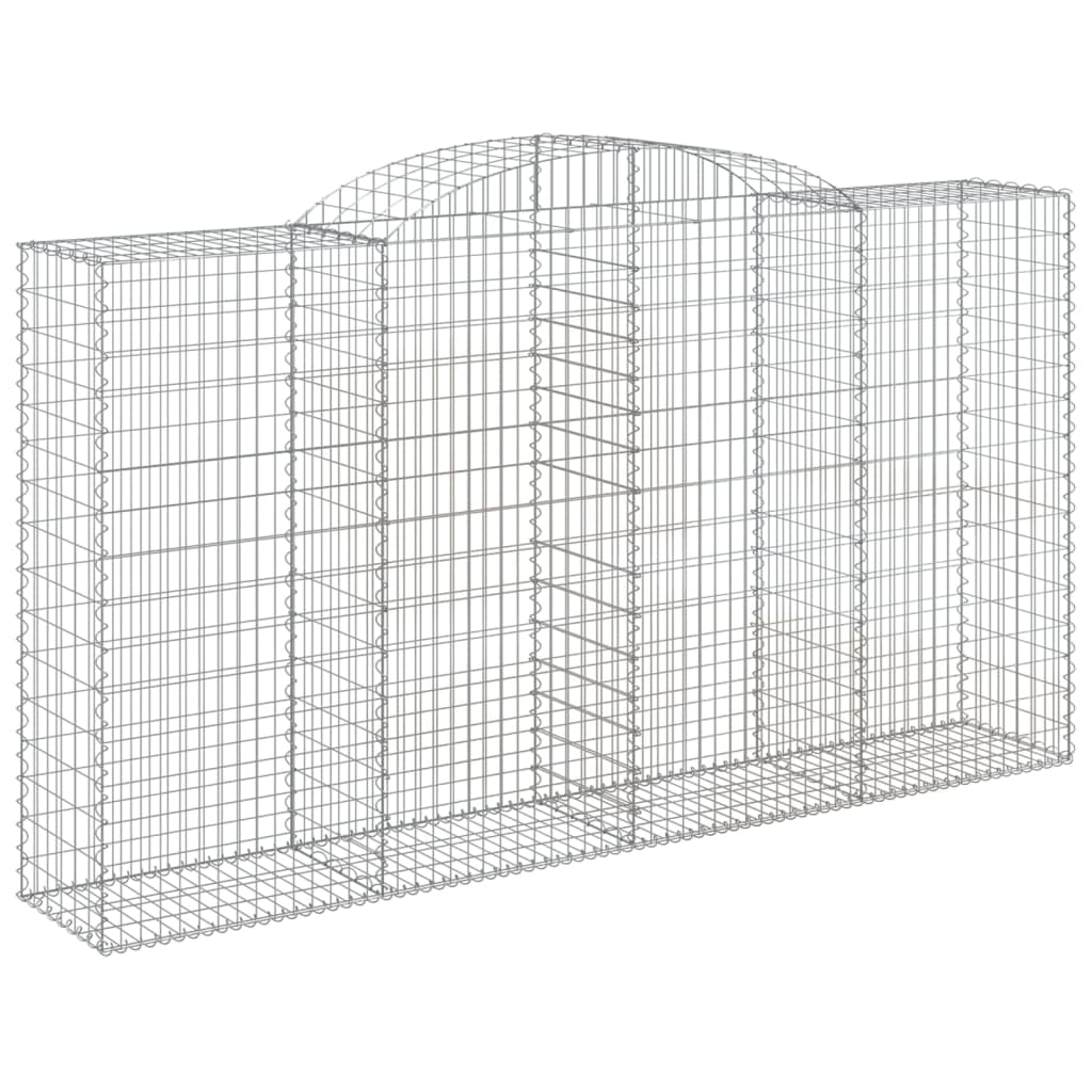 Lučne gabionske košare 8 kom 300x50x160/180cm pocinčano željezo