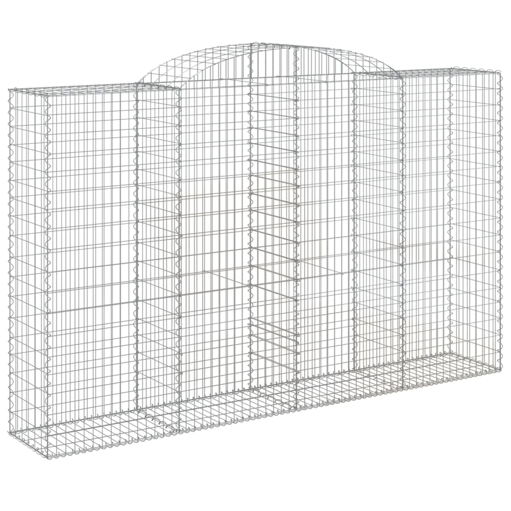 Lučne gabionske košare 2 kom 300x50x180/200cm pocinčano željezo