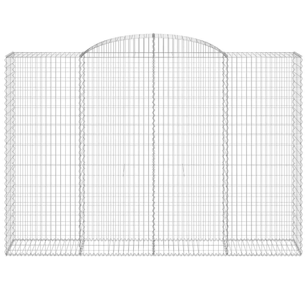 Lučne gabionske košare 12kom 300x50x200/220cm pocinčano željezo