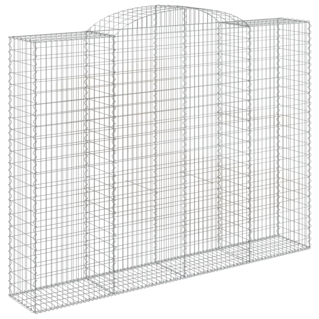 Lučne gabionske košare 2 kom 300x50x220/240cm pocinčano željezo